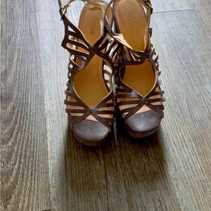 Charlotte Russe size 7 grey heels.